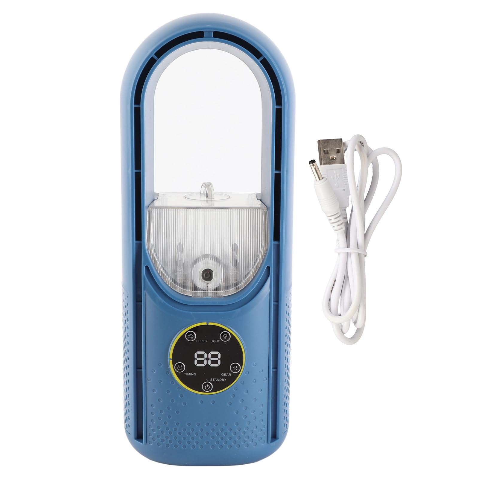 Ventilador De Mesa USB Recargable – Mando A Distancia, Oscilación 120°, 3 Velocidades, Pantalla LED, 4000mAh, Silencioso