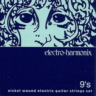 Electro Harmonix NIC9 nickel wound string set 009-042 String Set for electric guitar Thickness: 009-042 (009, 011, 016, 024 W – 032 W – 042 W) Nickel strings