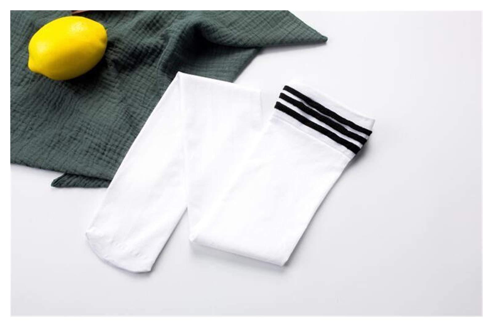 Chaussettes de compression blanches 80D pour soulager les jambes lourdes