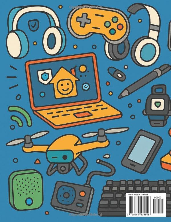 Tech Gadgets Coloring Book: For Kids, Teens & Adults – Fun Line Art of Cool Electronics, Devices, and Robots! (Learn with Gadgets) image 3