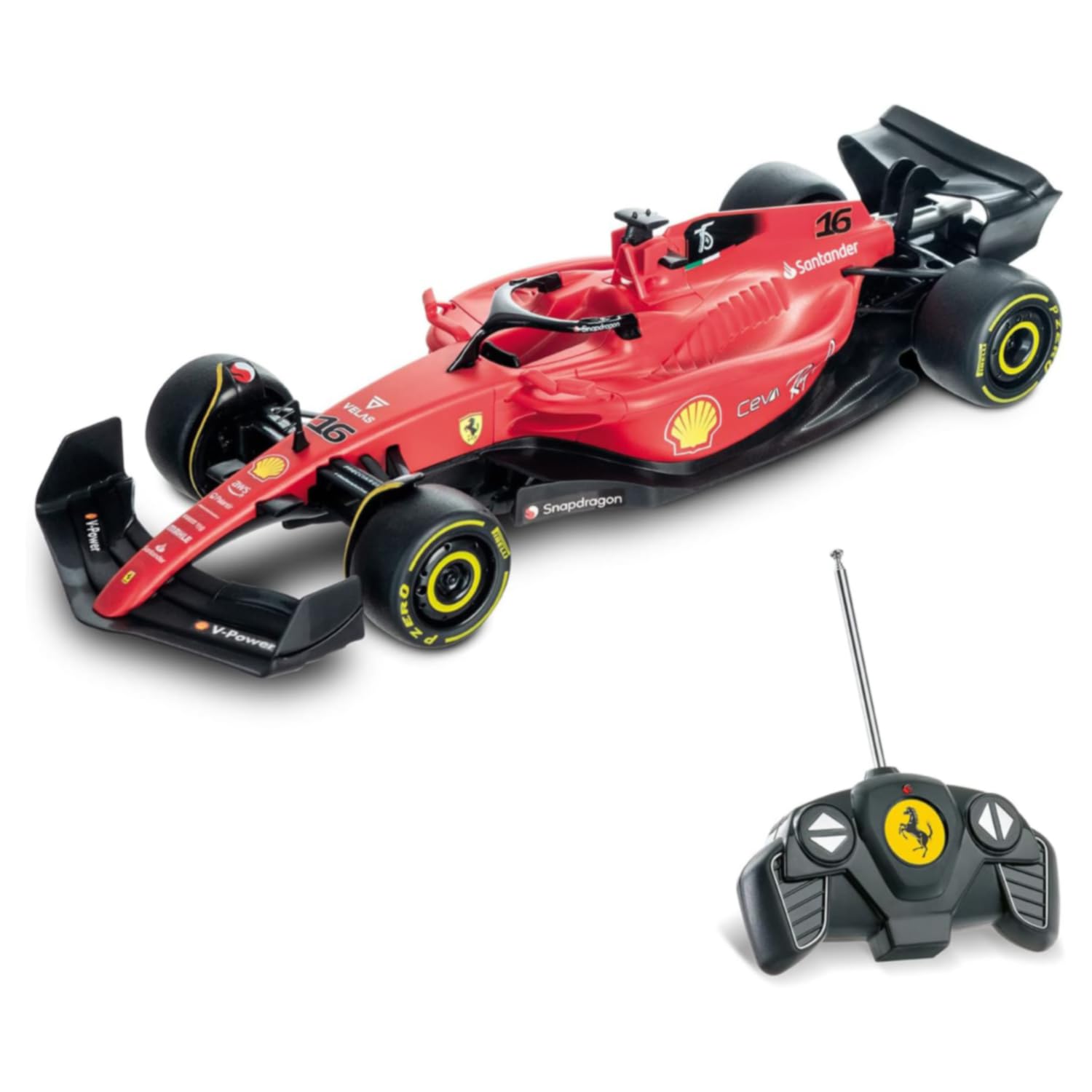 Mondo Motors - Ferrari F1-75 - Ferngesteuertes Formel-1-Auto - Maßstab 1:18-2,4 GHz - Rot - 63742