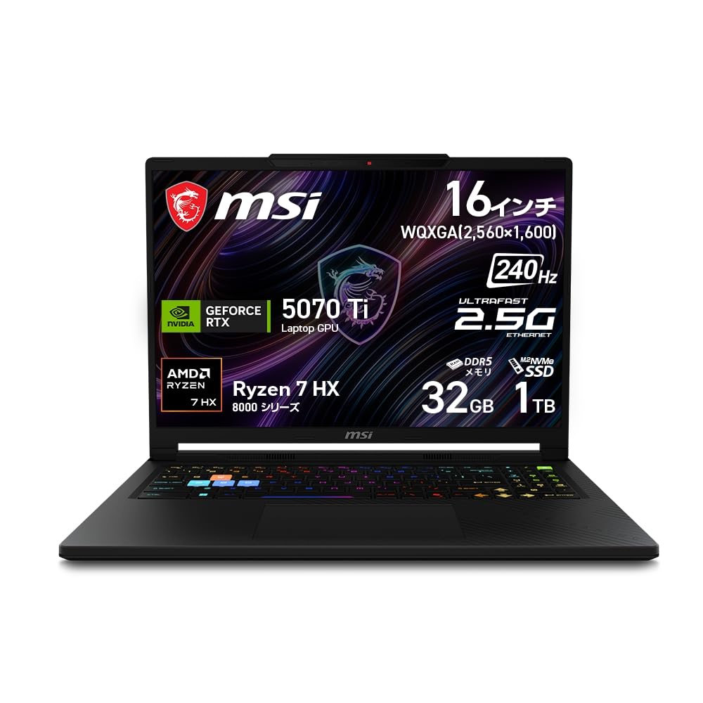 Amazon.co.jp: MSI ゲーミングノートPC Raider A16 HX B8W GeForce RTX