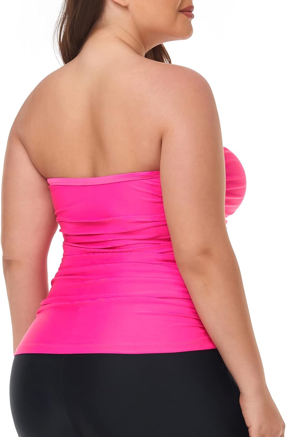 Ocean Blues Women's Bandeau Tankini Top Plus Szie Tankini Top No Bottom