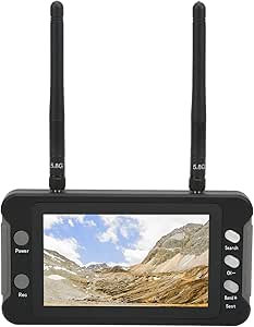 FPV Monitor Für Drohnen - 4,3 Zoll, 5,8 GHz, 40 Kanäle & DVR Aufnahme