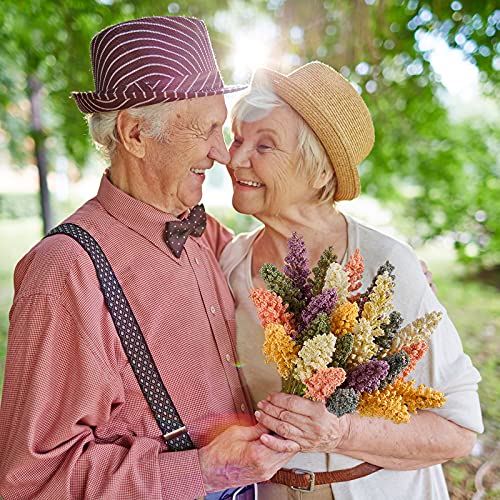 Willbond 24 Pieces Artificial Baby Breath Flowers Foam Berry Spike Mini Fake Vanilla Flower Faux Bouquet For Wedding Party Indoor Outside Hanging Home Decoration #TOP1