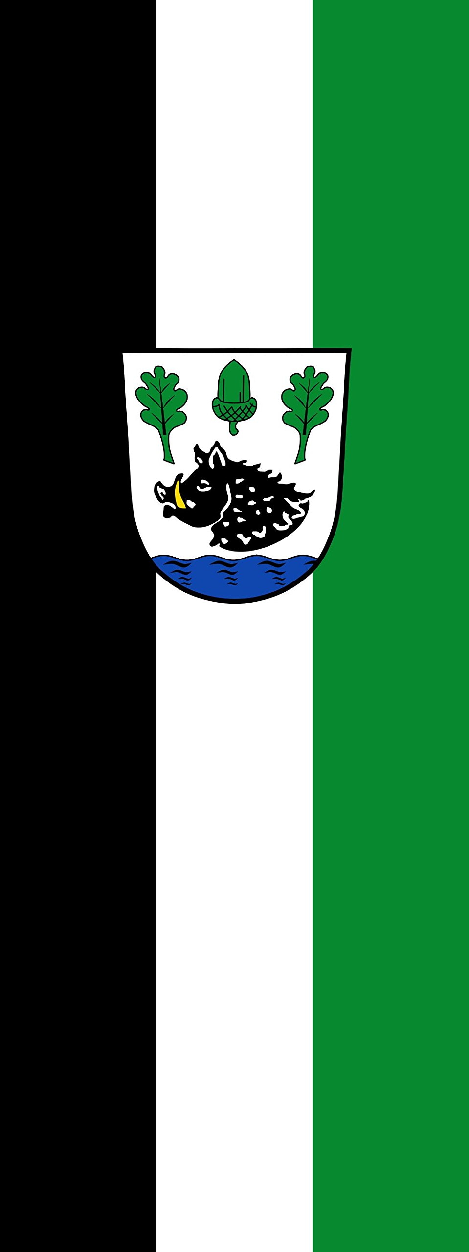 Drapeau Sauerlach grand format portrait 400x150 cm pour mât extérieur de 6m²