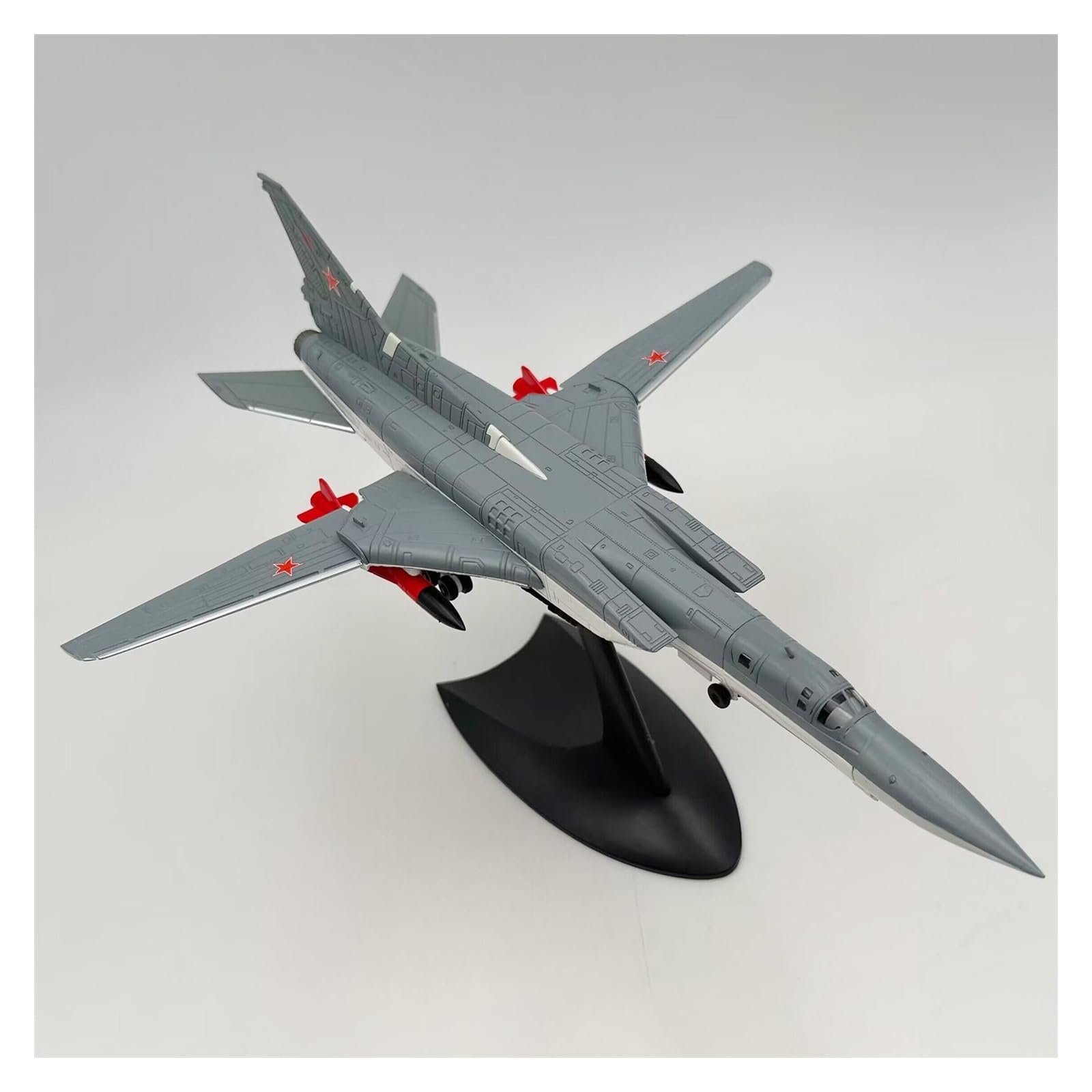 Modelo de caza diecast 1:144 de aleación CLMJHG con base para estantería 7