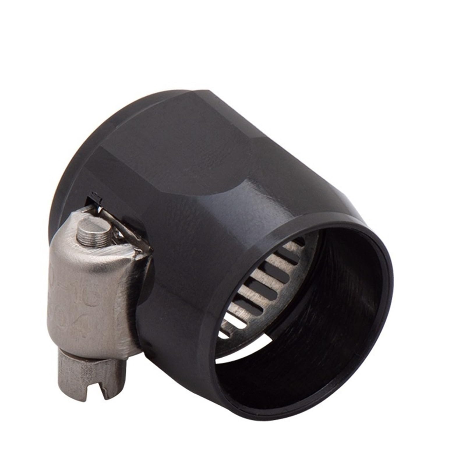 Dsfihjo An10 Black Hose Finisher Flexible Pipe Clamp An6 An8 An10 Fuel Hose Clamp End Finisher Finishers Aluminum Connectors Clamps(An10 Black)