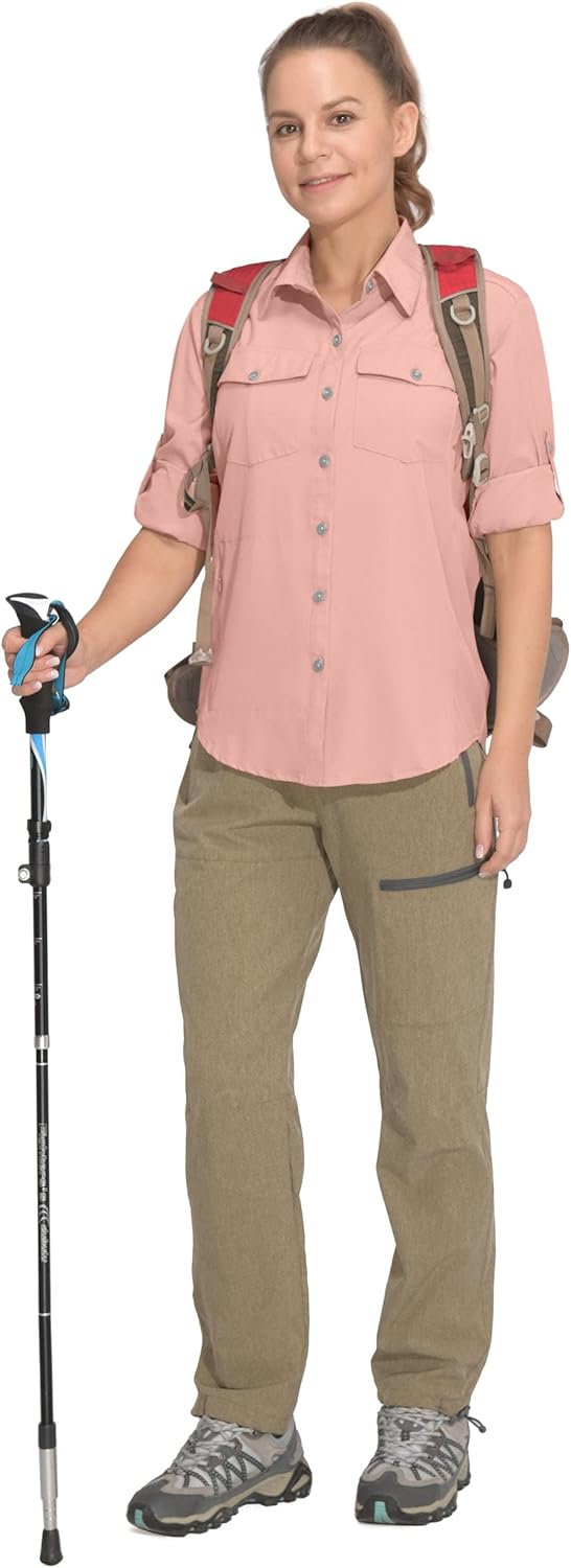 Little Donkey Andy Women's Stretch Quick Dry UPF50+ Long Sleeve Shirt for Hiking, Travel, Camping - Image 6