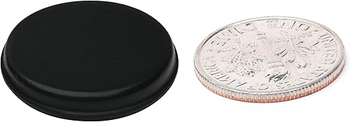 Miniatura 2 de Rok Hardware - Paquete de 18 parachoques redondos de goma antideslizantes autoadhesivos negros de 1316 pulgadas de diámetro en 18 pulgadas de