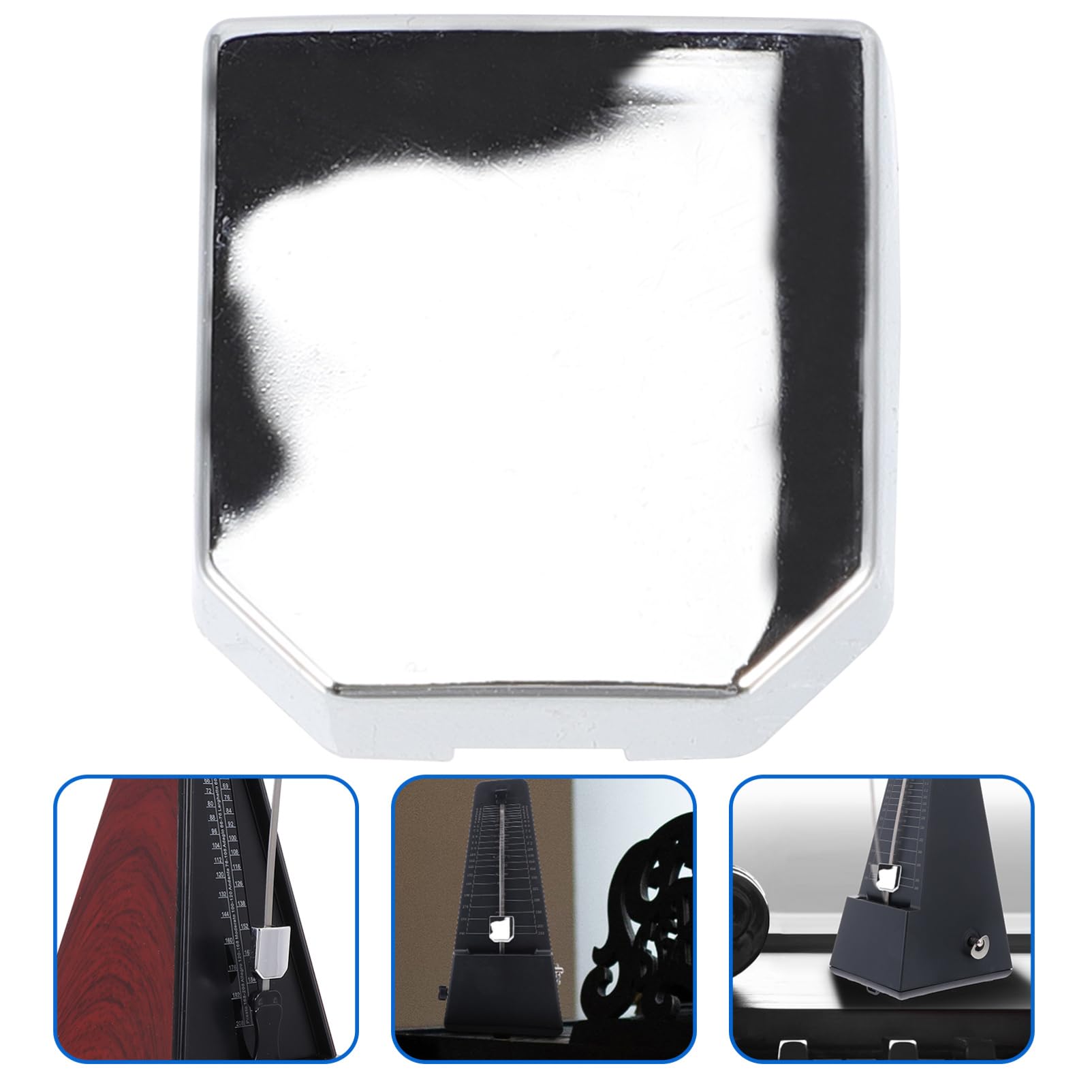 TOYANDONA 5 Piezas gomas para el pelo con flores bloque de metrónomo mecánico herramienta de metrónomo de piano suministro de instrumentos musicales violín control deslizante suministros
