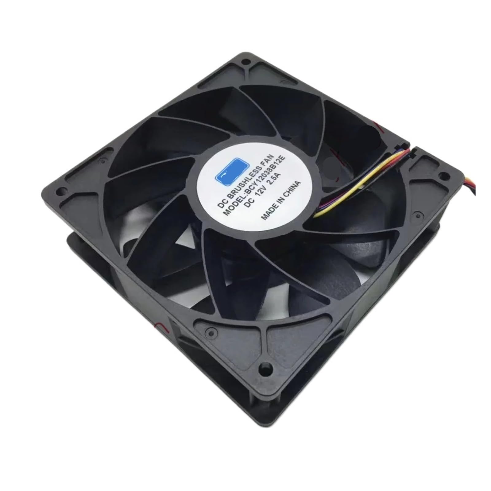 UITGVDQAT BCY12038B12E DC 12V 2.5A 120x120x38mm 4-Wire Server Cooling Fan