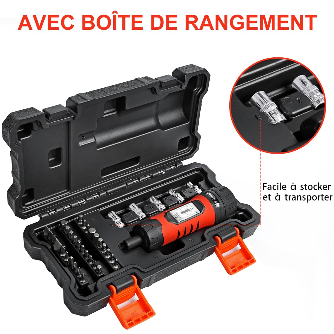 Awang Clé tournevis dynamométrique 1-6 Nm 36 pièces