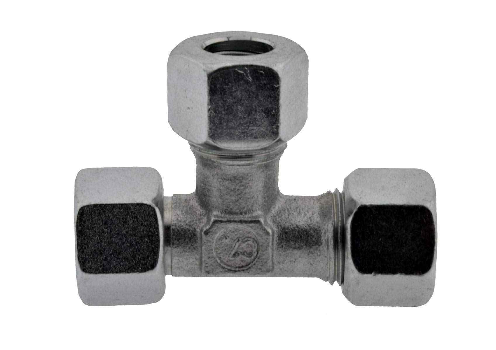 Einstellbare L - Klemmringverschraubung 14 S - G 1/2", Edelstahl L EInschraubverschraubung schwere Baureihe