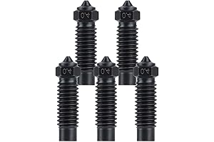 5Pcs 0.4mm Hardened Steel Nozzles for Elegoo Neptune 4 Plus, Neptune 4 Max