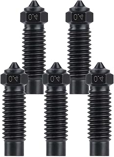 IdeaFormer 5 Stück 0.4mm Hardened Steel Nozzle für Elegoo Neptune 4 Max/Plus, Gehärteter Stahl Extruderdüsen 3D Drucker Extruder Düse für Neptune 4 Plus/Max