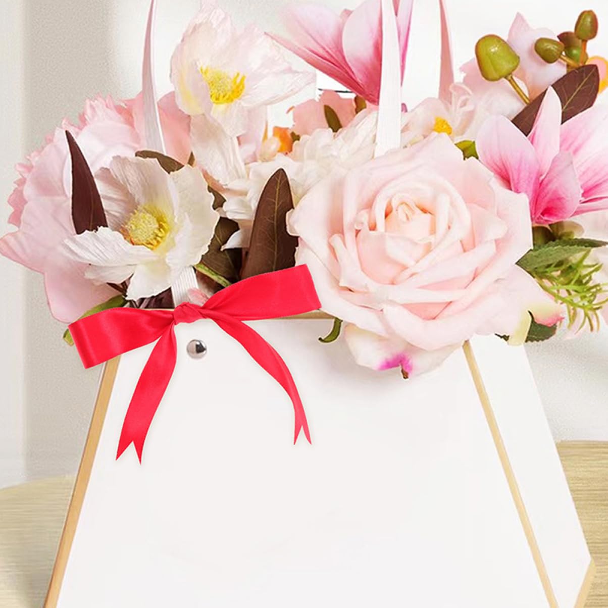 12rollen Farbige Geschenkbänder aus Polyester für Bastelarbeiten Geschenksbänder zum Verpacken von Blumen und Geschenken Dekorative Verpackungsbänder für Familie Zufällige Farbe