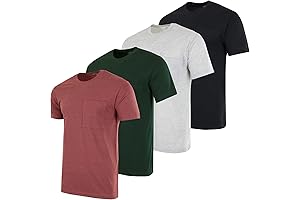 4-Pack Multipack Men's Pocket T-Shirts