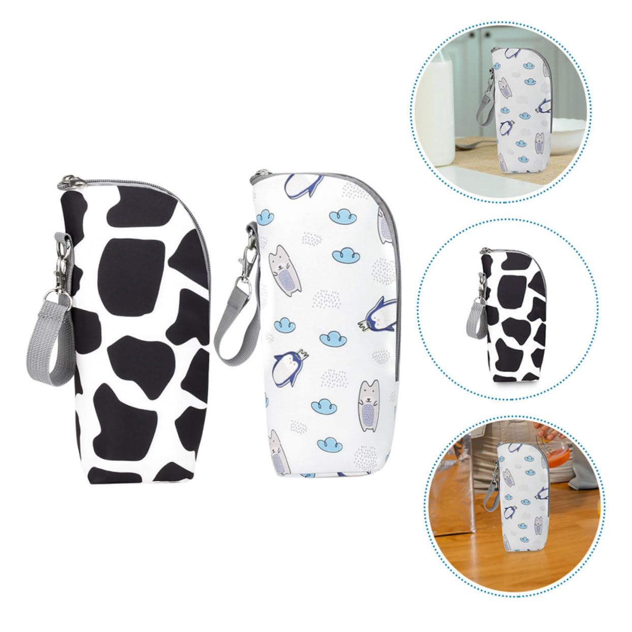 Abaodam 4 Pz Borsa Per Bottiglie Conservazione Degli Alimenti Per L'infanzia Borsa Per Bottiglia Di Latte Biberon Borsa Termica Refrigeratore Per Biberon Borsa Per Panno Oxford