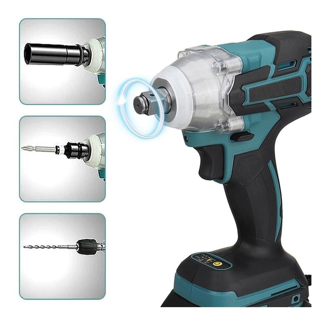 Trade Shop - Avvitatore Impulsi Svita Avvita Bulloni Doppia Batteria 20v 5ah + 25 Accessori