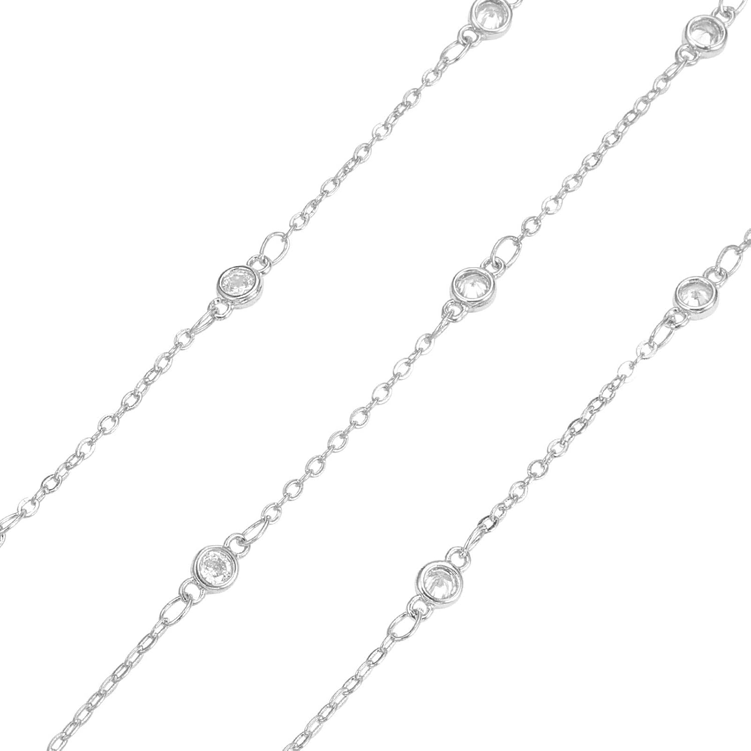 LiQunSweet 32.8 Ft (10M) Round Acrylic Imitated Pearl Spacer Rosary Beaded Chain Real Gold Plated Bulk for Anti-Lost Glasses Holder Lanyard Safety Strap Jewelry Making Wedding Party Home Décor