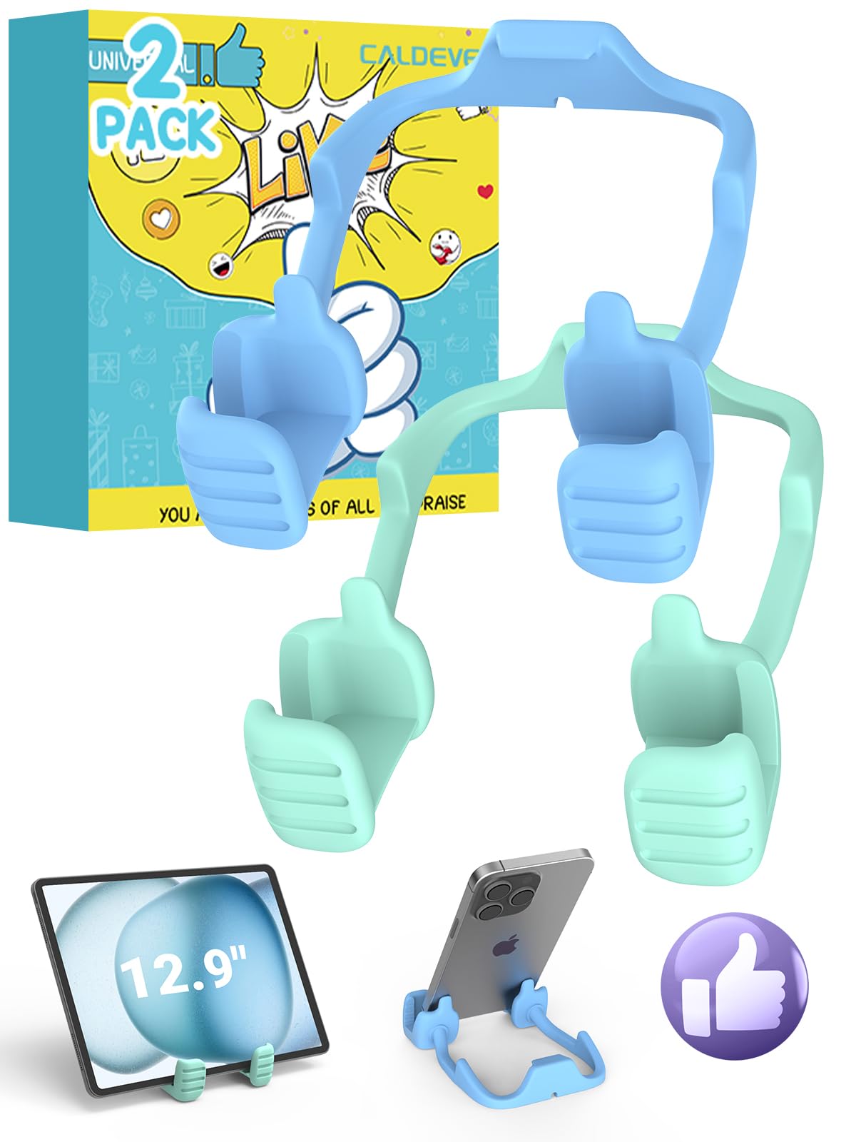 Easter Basket Stuffers for Teens Boys Men Adults: Easter Gifts for Kids Tablet Stand Thumbs Up Lazy Cell Phone Stand Holder for Desk Funny Gift for Women Girls Dad Husband Ideas Birthday Gadgets