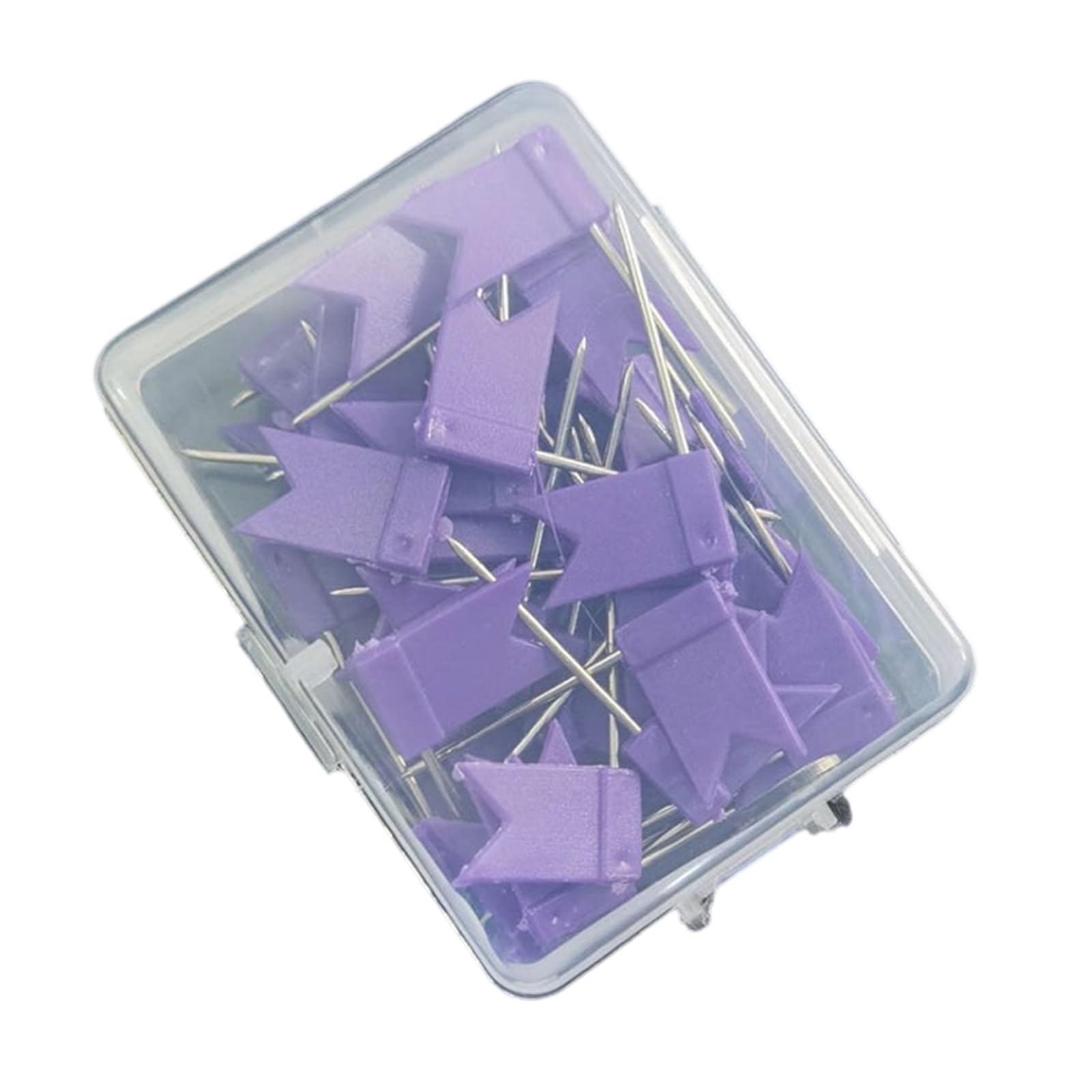 Hsioluted Purple 1 50 Pcs Colorful Push Pins Thumb Tacks For Bulletin Board, Decor, School Supplies, Map Cork Board Accessories Colorful Pushpins