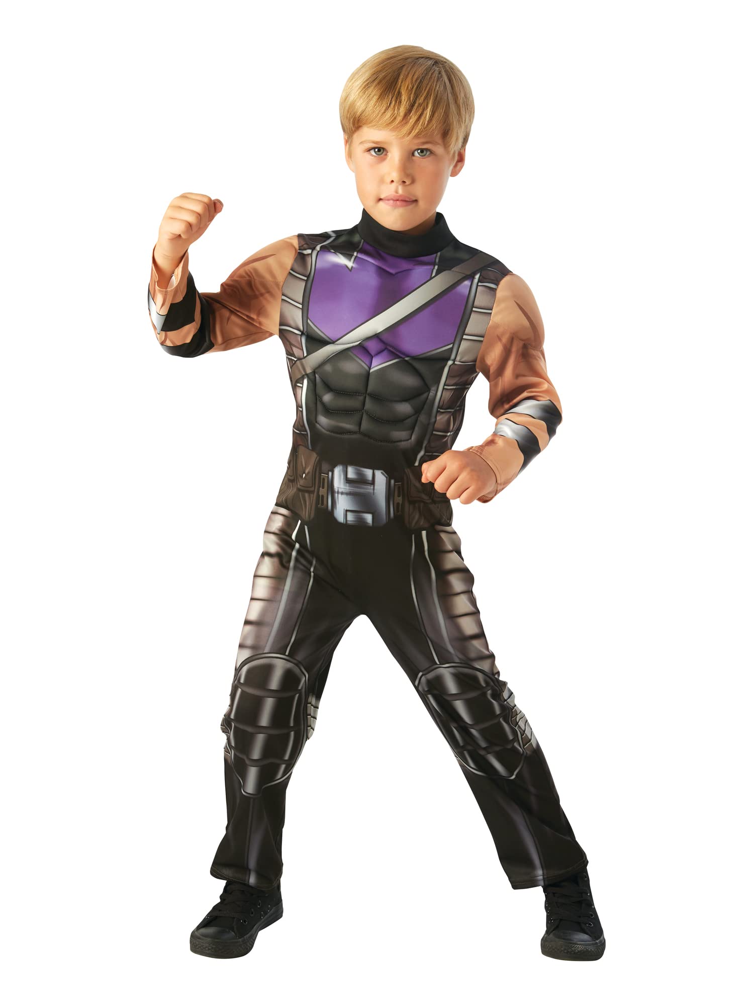 Rubie's Official Marvel Avengers Hawkeye Childs Costume, Kids Superhero Fancy Dress