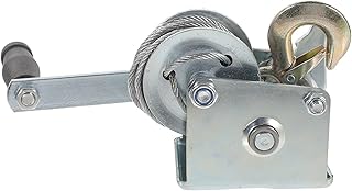 Electric Hoist Winch Heavy Duty Winch Manual Towing Winch Mini Trailer Winch 500LBS with 7m Steel Cable for Cars, Home Improvement, Cargo Handling for Factories, Warehouses, Construction Site