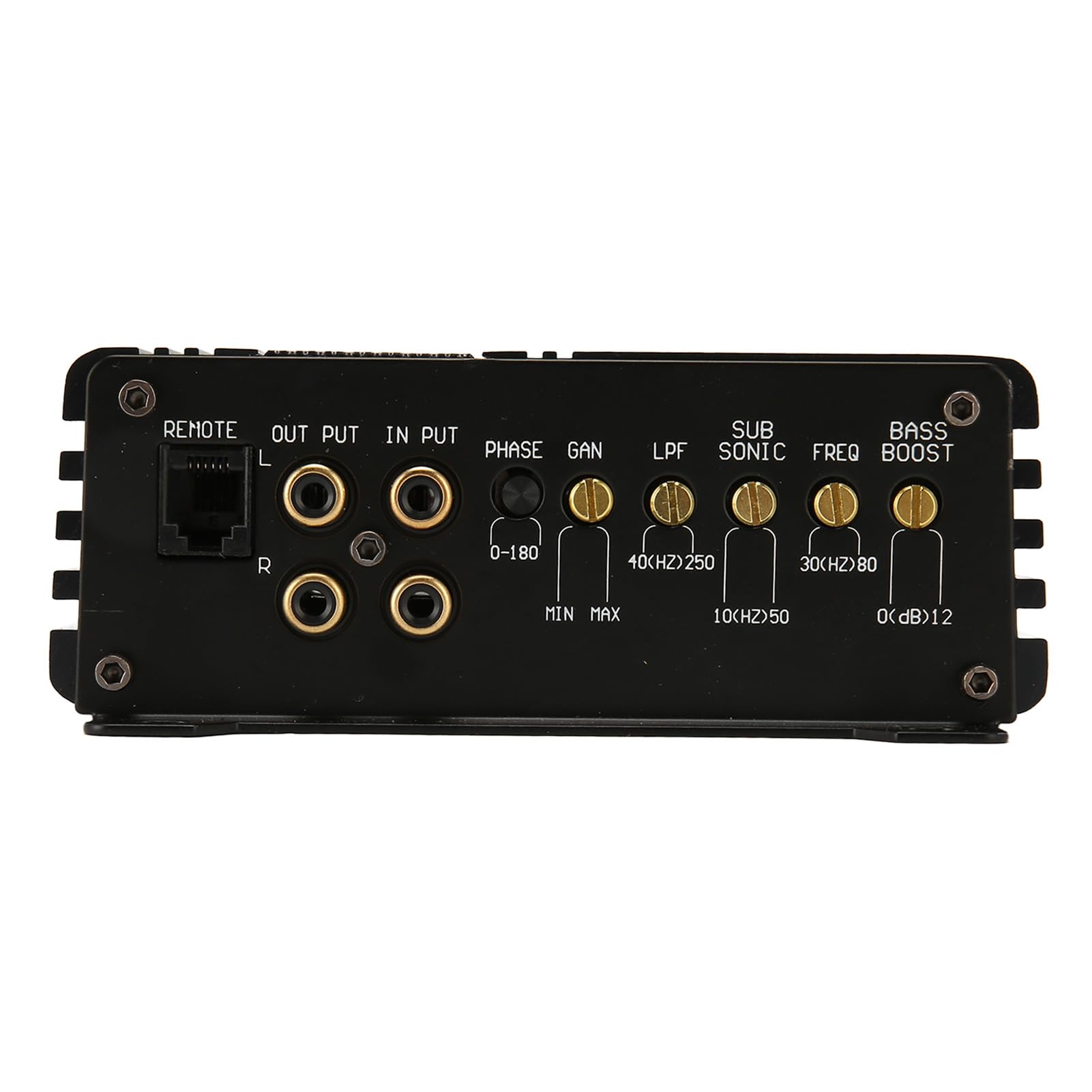 Amplificatore Digitale Classe D per Subwoofer Auto, 1200W 11-15V DC Amp Mono PWM MOSFET con Dissipatore Alluminio, Controllo Crossover Elettronico LED Protezione, Installa