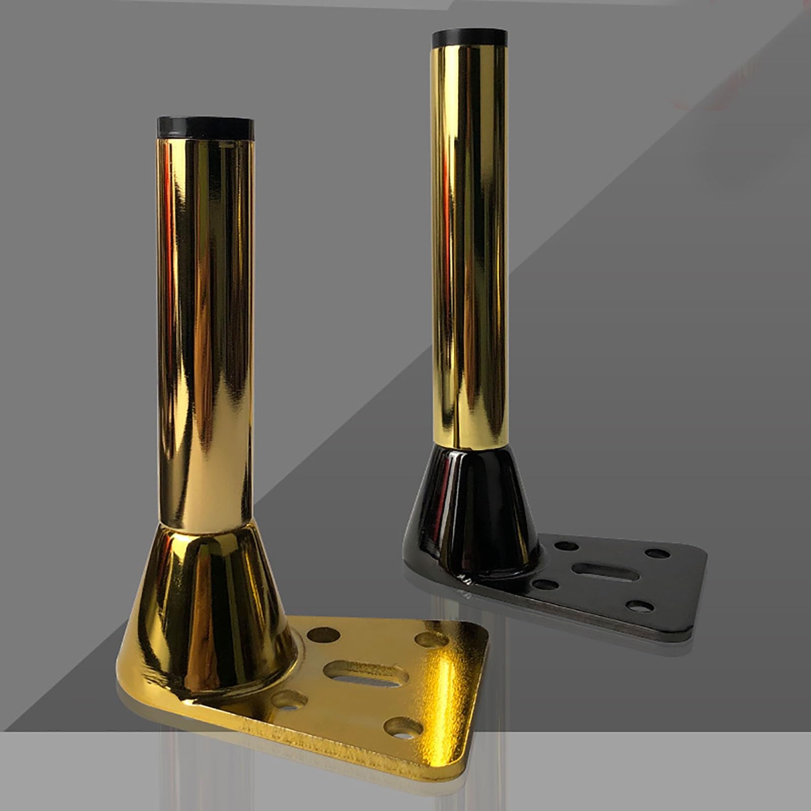 Piedi per Mobili In Metallo Piedini per Mobili Cilindriche per Comò In Stile Moderno Set di 4 Gambe per Mobili Gambe di Ricambio Fai da Te per Divano Divano Letto Tavolino da Caffè(Multi-colored,19cm/