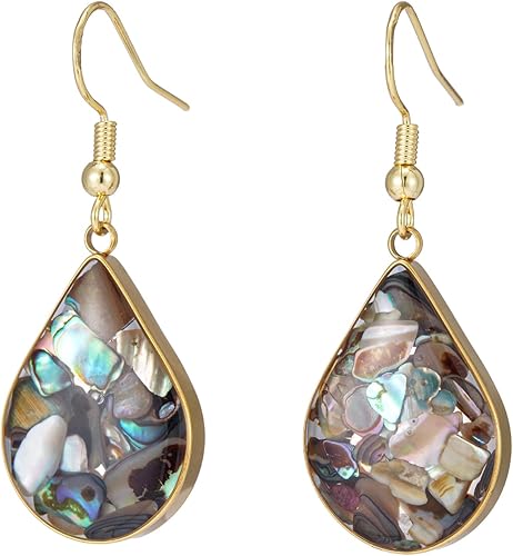 Aretes de piedra natural para mujer, con piedras curativas, hipoalergénicas, ligeros, colgantes de múltiples estilos, joyería para regalo de fiesta