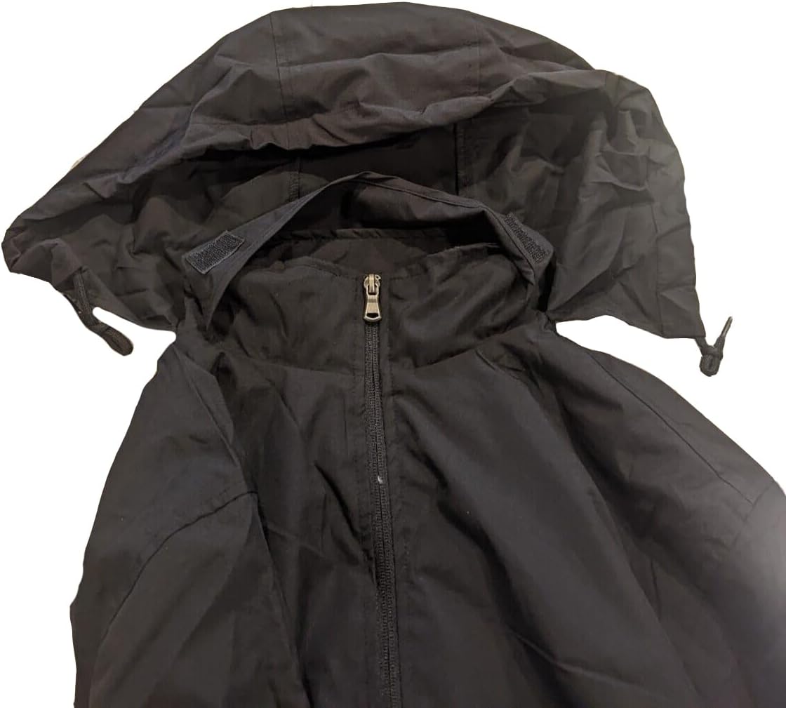 AFC Men’s Lightweight Windbreaker With Hood Water Resistant Lg to 6x Big & Tall (US, Alpha, 6X-Large, Big, Regular, Black) - Image 8