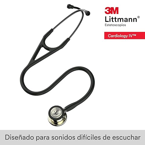 Miniatura 46 de 3M Littmann Cardiology IV - Estetoscopio de diagnóstico 6190, más de 2 veces más fuerte, pesa menos, pieza torácica y tallo de acero inoxidable