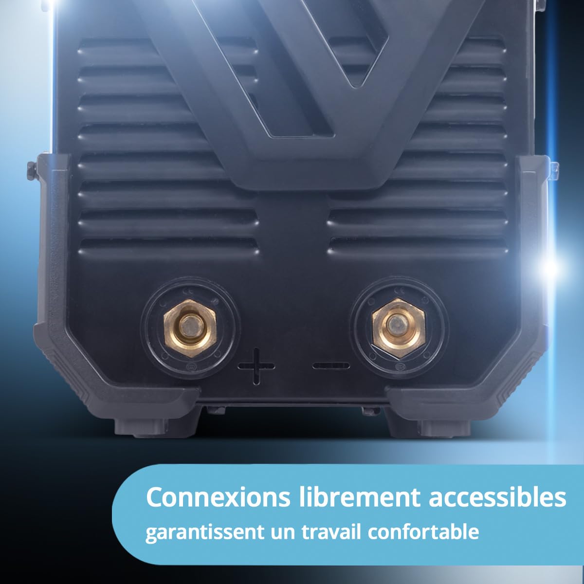 STAHLWERK Poste à souder à l'électrode ARC-270 ST – MMA jusqu'à 270 A, soudage sans gaz, Inverter Lift-TIG 400 V, protection surchauffe, Smart Cooling & contrôle de température intelligent (Blanc 1)