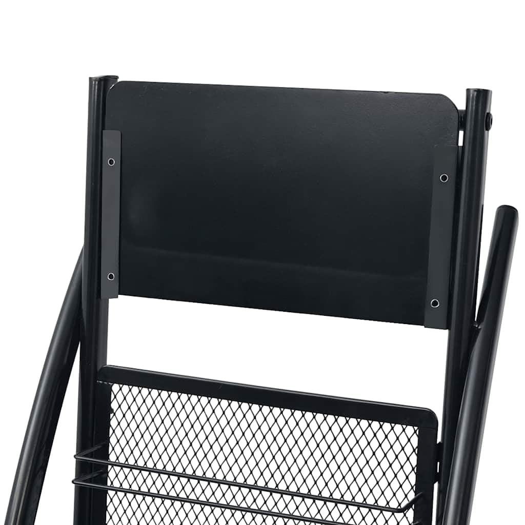 Portariviste 40 x 32 x 131 cm, colore: Nero