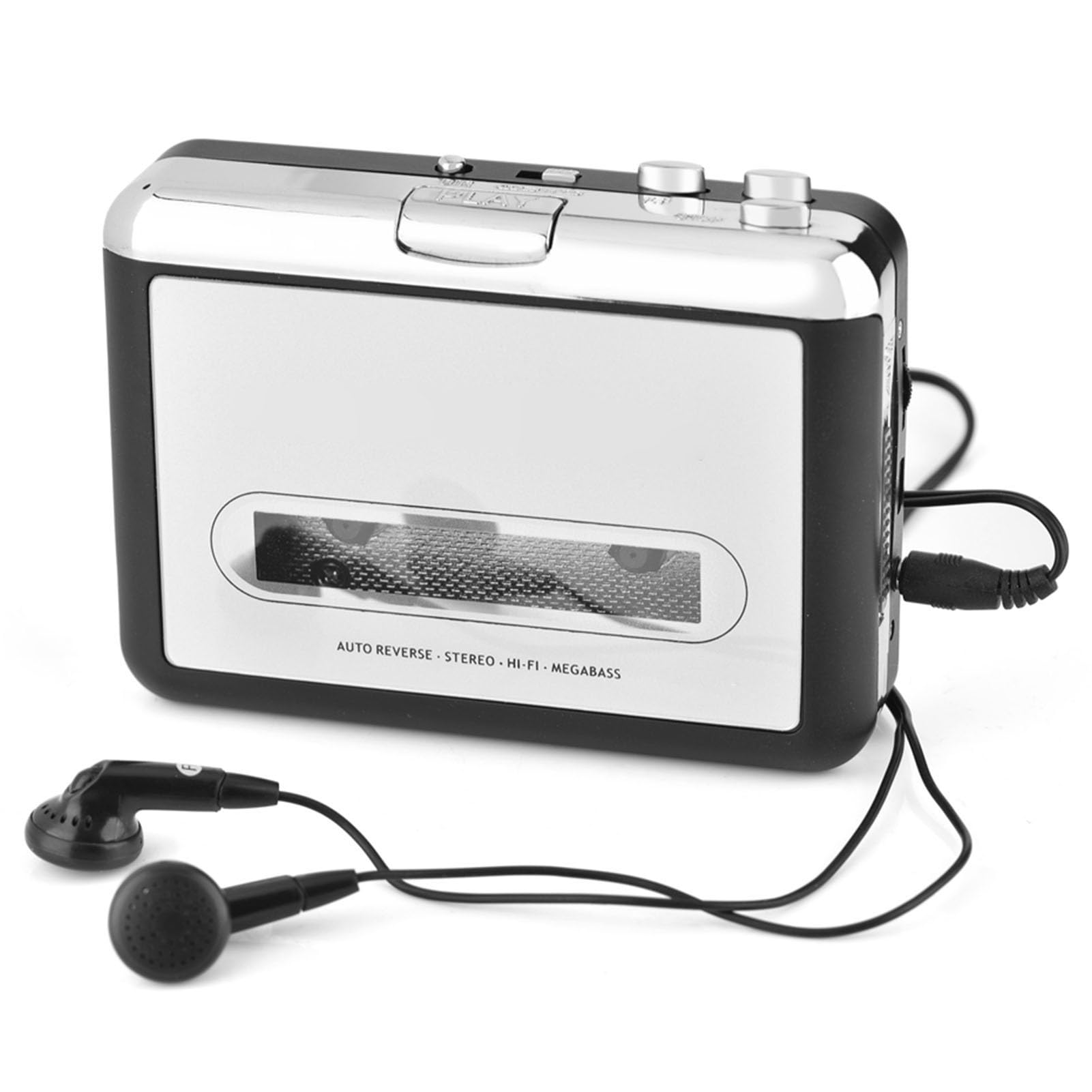 KANASI 5-częściowy zestaw odtwarzaczy kasetowych, kompaktowy przenośny rejestrator z podłączeniem przez USB, konwertuje taśmy muzyczne do formatu MP3 do celów rekreacyjnych i