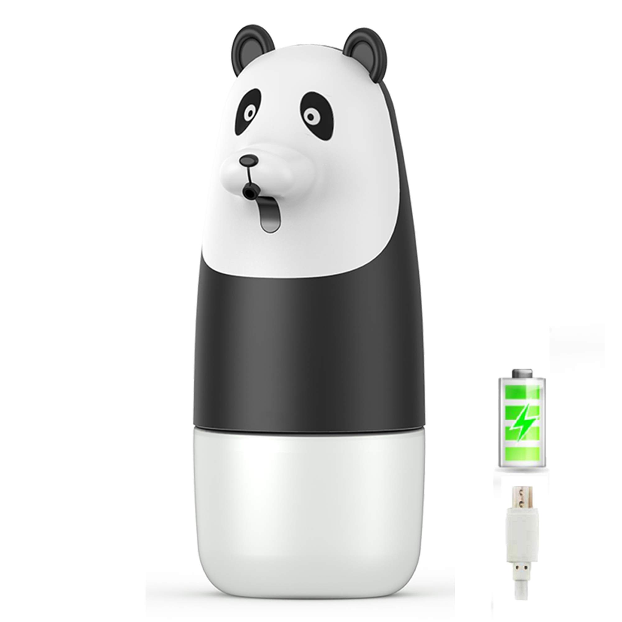 Dispenser Automatico di Sapone in Schiuma Lavatrice a Mano Liquida a Induzione del Fumetto Carica USB Lavaggio a Mano con Schiuma Intelligente,