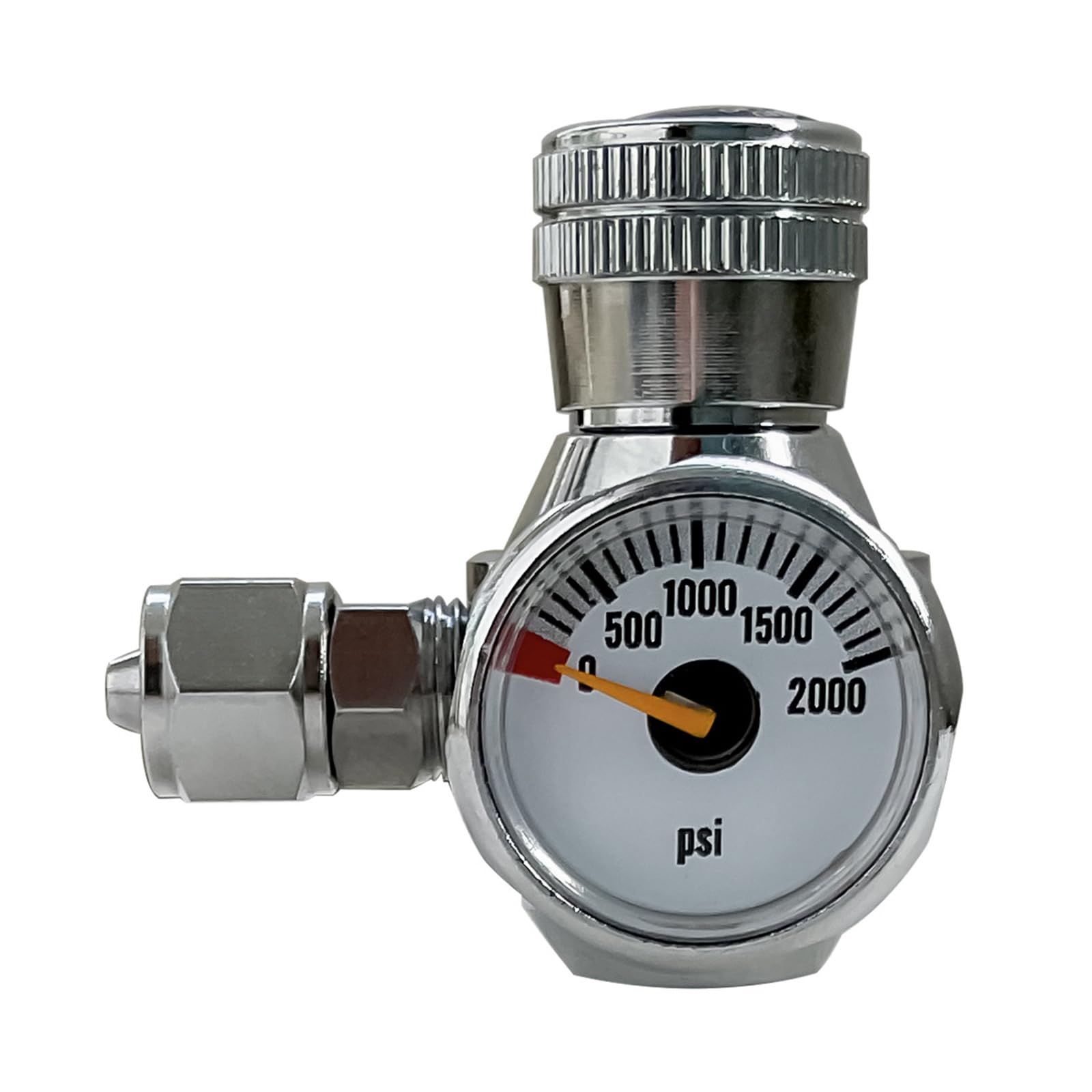Yjcnelcr B Stainless Steel Co2 Flows Regulator 3/8-24Unf / 1/2-20Unf Thread Adapter For 16G / 33G Cartridges Fine Flows Control Regulator