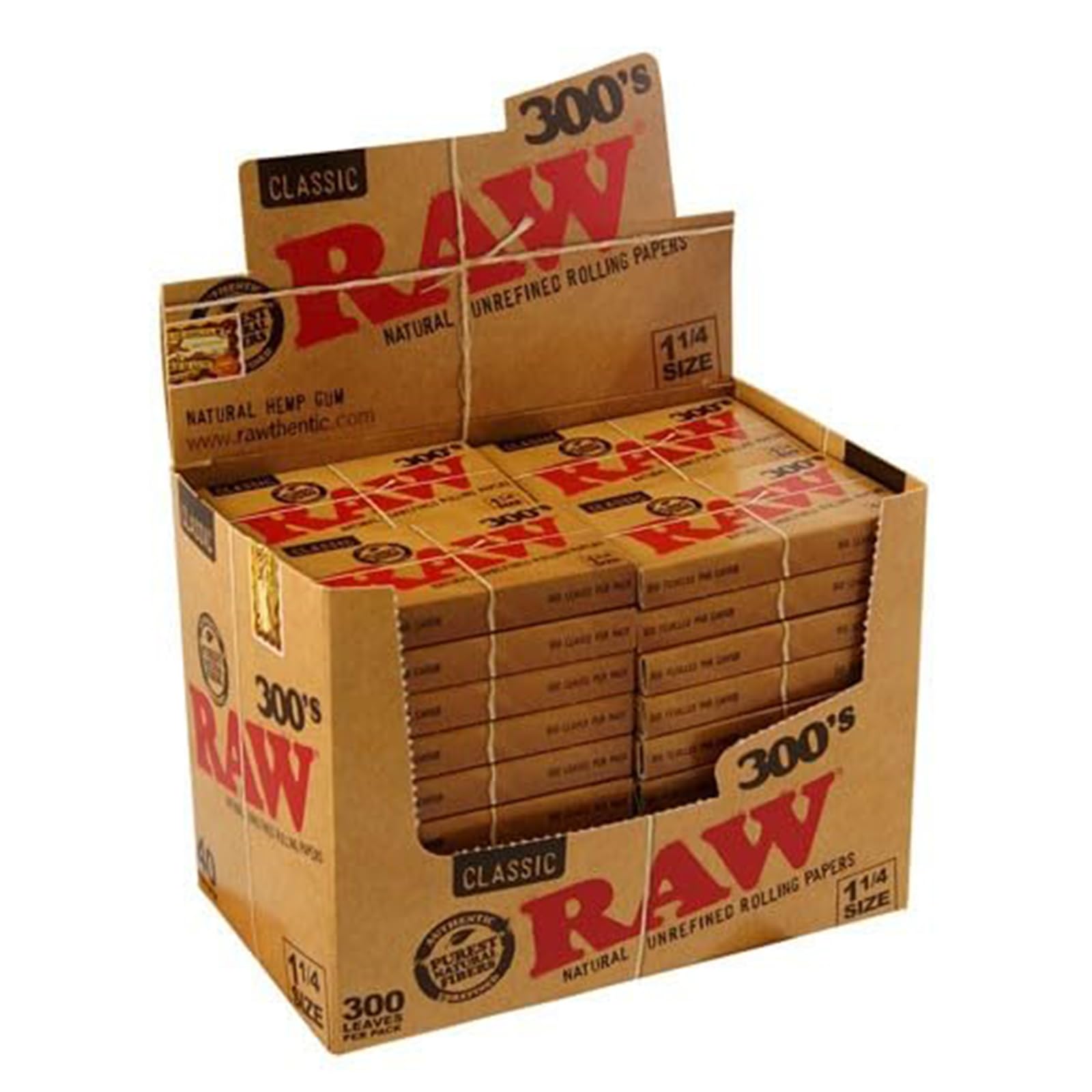 Papel Raw Classic 300 (Tamaño 1,1/4) Estandar (40, 40, Unidad)