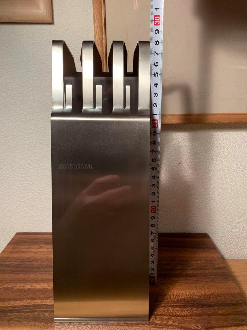 藤次郎 ORIGAMI ナイフスタンド ステンレススチール製 モダンデザイン 藤次郎 ORIGAMI ナイフスタンド ステンレススチール製 モダンデザイン