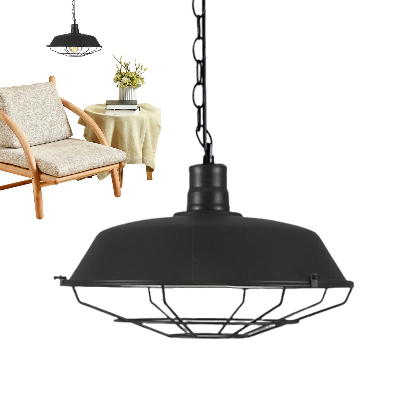 Pantalla Industrial Para Lámpara Colgante Accesorio De Iluminación Para La | Pantallas Para Lámparas De Techo Para Propietarios Apartamento Cocina Comedor Dormitorio Baño Oficina Restau
