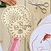 Honbay 3PCS Wooden Embroidery Floss Organizer Cross Stitch Floss Holder Wooden Board Sewing Floss Accessories with Holes for Craft DIY Sewing Storage (3 Style)
