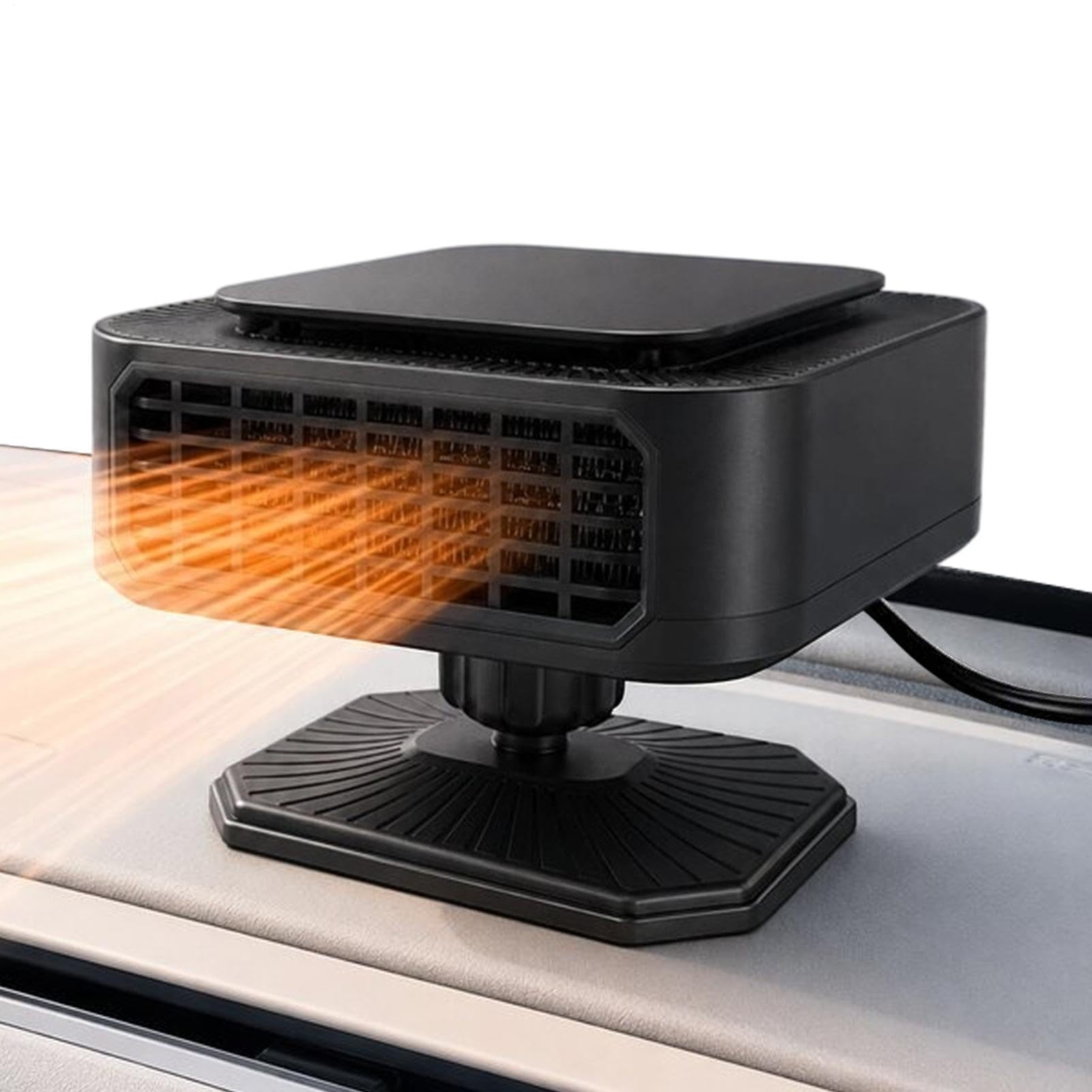 Heizung für Fahrzeug Plug-In Saisonal Defogging Machine 12V 24V | Auto-Defroster Windschutzscheibenheizung für Eis, Schnee, Frost, kalter Morgen, Roadtrip, Pendeln, 12 V