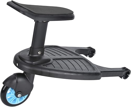 JUNQIN Cochecito con asiento tabla de pie cochecito de bebé pedal deslizante asistido trotar bebé viajes cochecito silla de paseo conector del