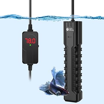 AquaMiracle 200W Submersible Aquarium Heater with LED Digital Display