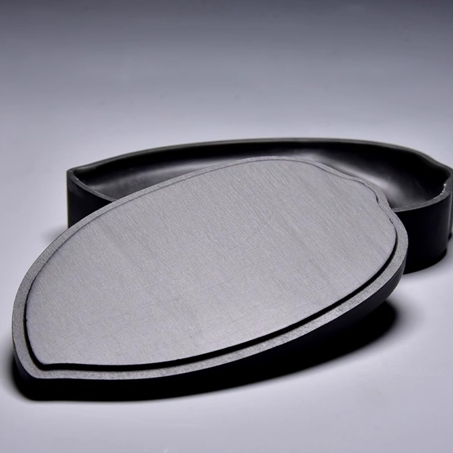 硯石 硯 文房四宝 書道具 文房具 携帯便利 円形 蓋付 文房器具伝統的な書法毛筆を愛好してる人への最適なプレゼント のある置き物