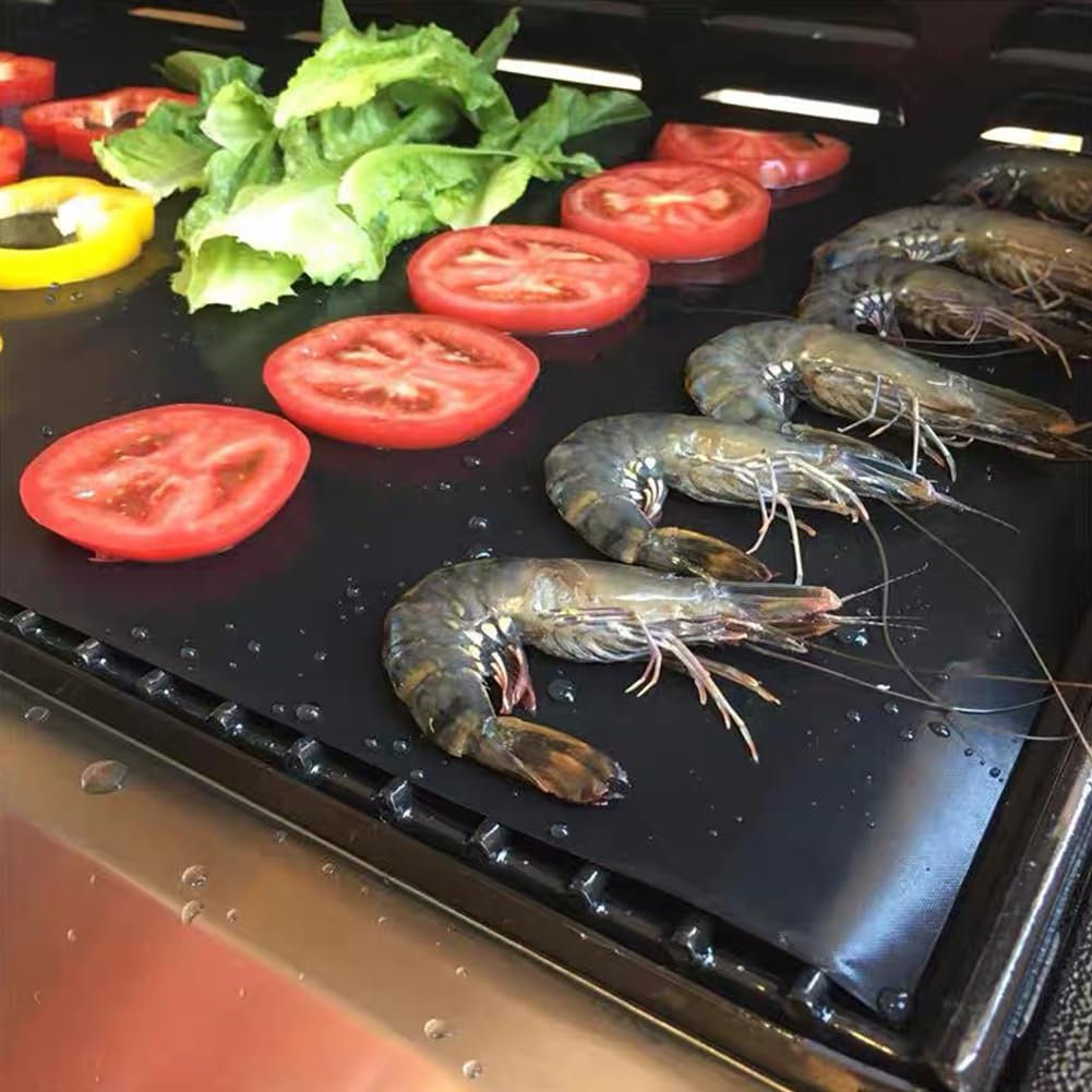 Paquete de 2 forros antiadherentes resistentes para horno: sin BPA ni PFOA, ideal para hornos eléctricos, estufas de gas, microondas, parrillas de carbón y gas — view 4