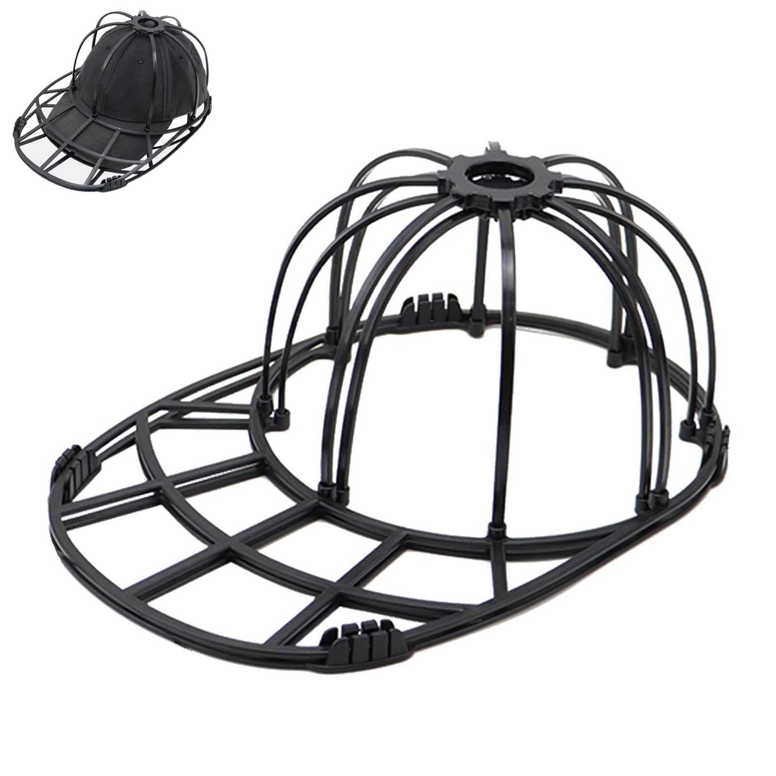 Lot De 2 Cages De Lavage Pour Casquettes De Baseball, Pour Adultes Et Enfants Noir~p137323472