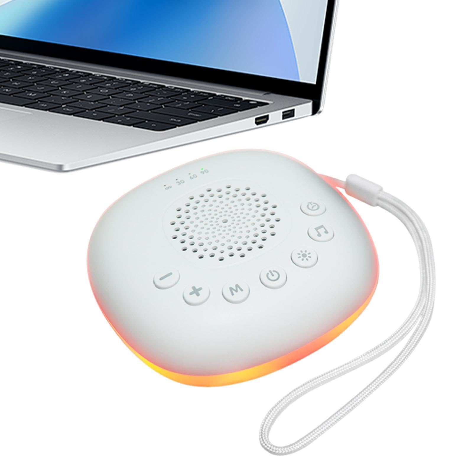 Máquina de ruido blanco para dormir con batería dispositivo de sonido calmante 8